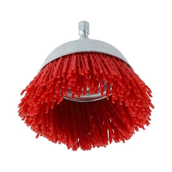 Cepillo abrasivo copa para taladro NORTO