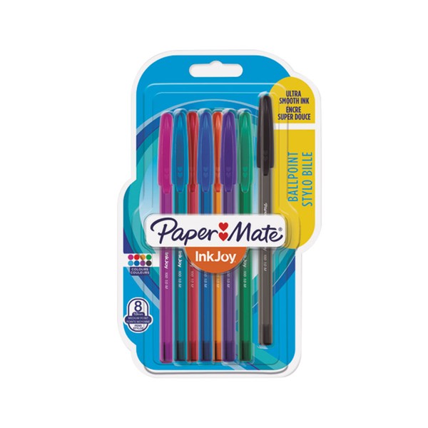 BOLIGRAFO PAPER MATE INKJOY COLORES 8UDS