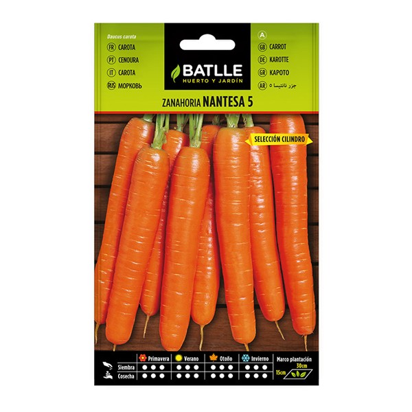 SEMILLAS ZANAHORIA NANTESA CILIN 10 BOL