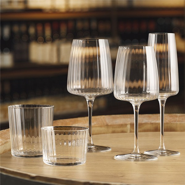 Copa vidrio exclusiva Chandonnay. 37 cl. 6 unidades.