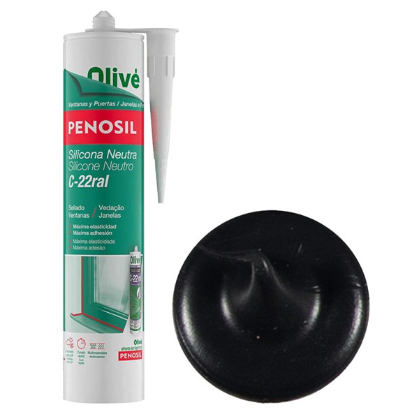 SILICONA NEUTRA C-22c NEGRO ES-PT 300ml