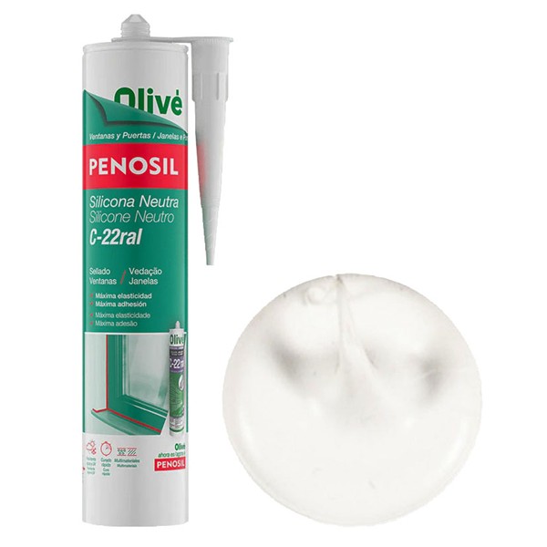 SILICONA NEUTRA C-22 BLANCO PVC 300ML