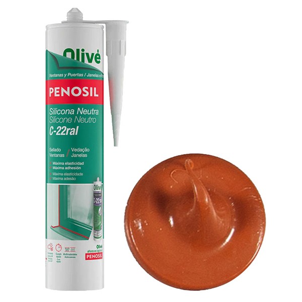 SILICONA NEUTRA C-22 MARRON R8004 300ML