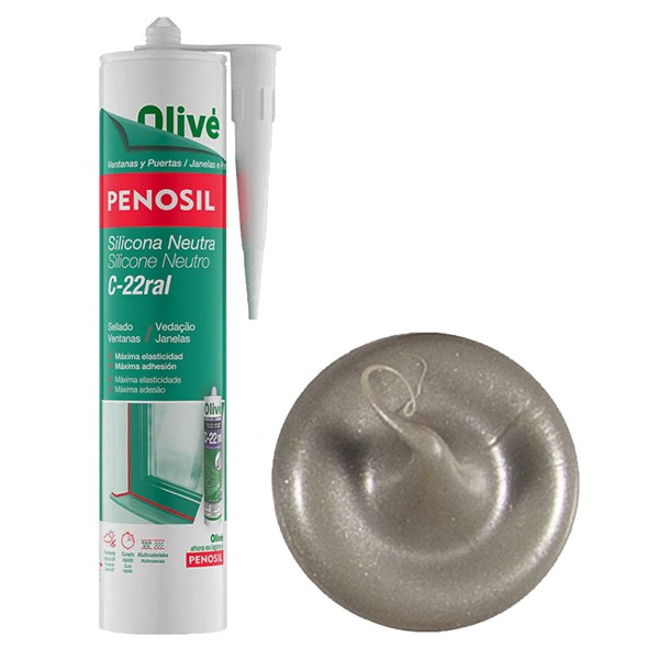 SILICONA NEUTRA C-22 Aluminio 9007 300ML