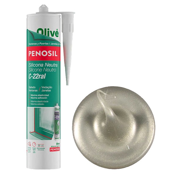 SILICONA NEUTRA C-22 INOX DORADO 300ML