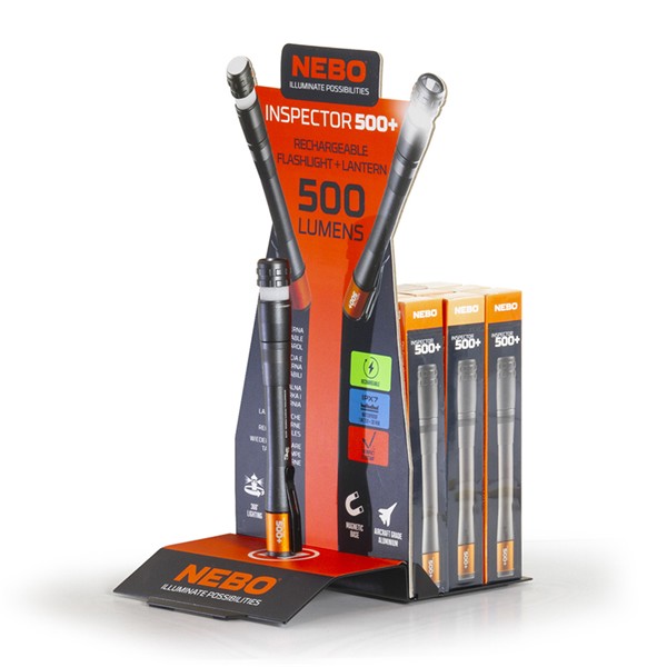 EXPO: BASE(1)+LINTERNA BOLI 500LM (12UN)