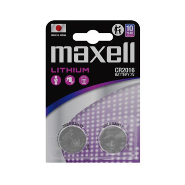 P.BOTON MAXELL CR-2016 BL 2UN