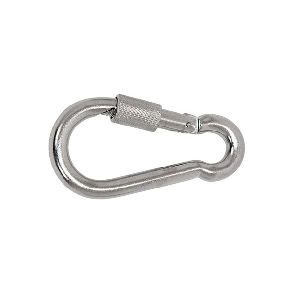 MOSQUETON MUELLE TUERCA 6MM. 10 unid.