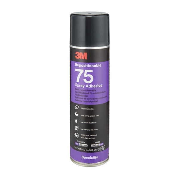ADHESIVO  AEROSOL TRANSP. 75. 500 ML.