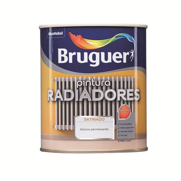 BR.ESMALTE RADIADORES BLANCO SAT. 0,75