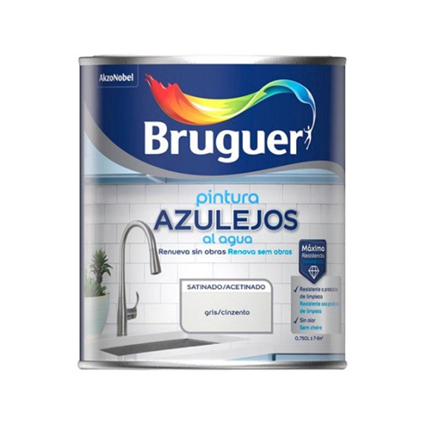 BR PINT. AZULEJOS AGUA SAT GRIS 750ML