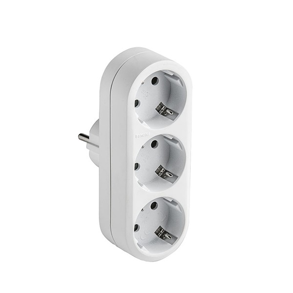 ADAPTADOR TRIPLE TT 16A 250V BLANCO