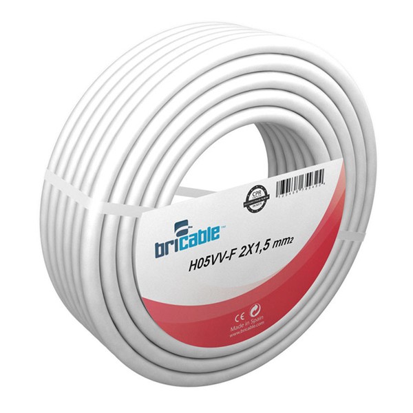 CAB.ELECT 2X1,5 &Oslash; BLANC 5M