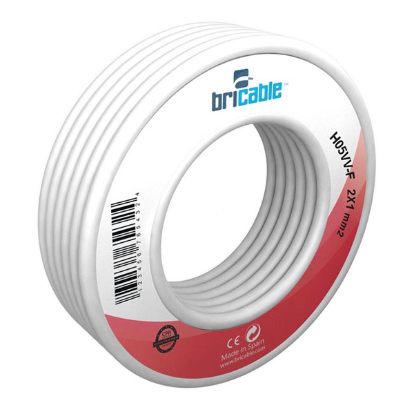 CAB.ELECT 2X1,0 &Oslash; BLANC 25M