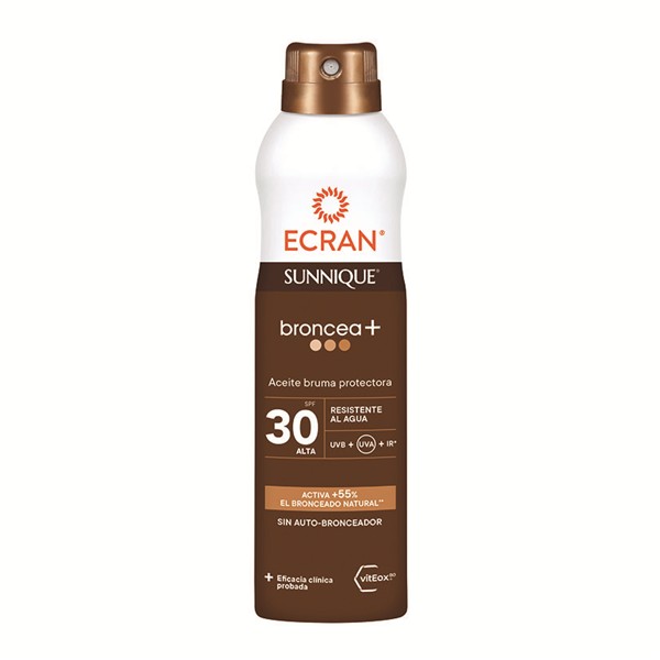 Broncea+  Bruma Aceite SPF30 250 ml. Ecran Sunnique