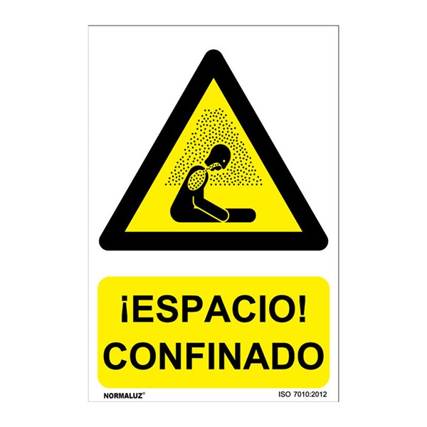 SE&Ntilde;AL PELIG ESPACIO CONFINADO 210X300MM