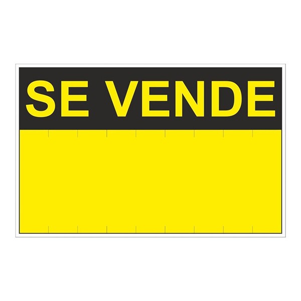 SE&Ntilde;AL SE VENDE  350X450MM AMARILLO
