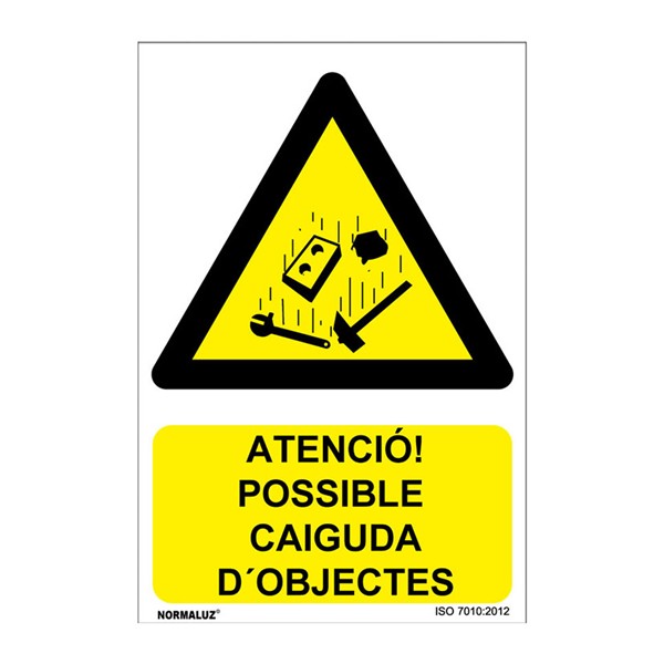 SE&Ntilde;AL PERILL POSSIBLE CAIGUDA D'OBJECTES