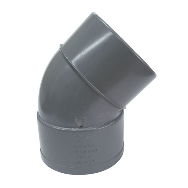 ACC.PVC. CODO MACHO-HEMBRA 90-45&ordm;