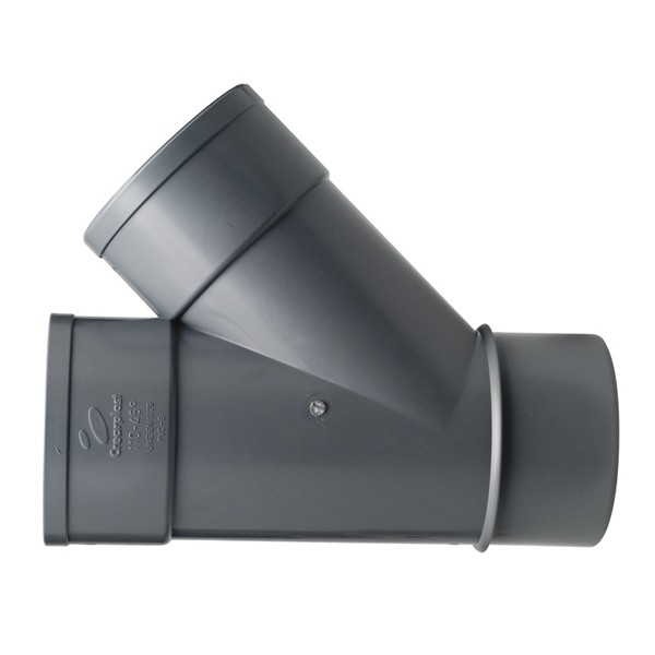 ACC.PVC. DERIVACION SIMPLE M/H 125-45&ordm;