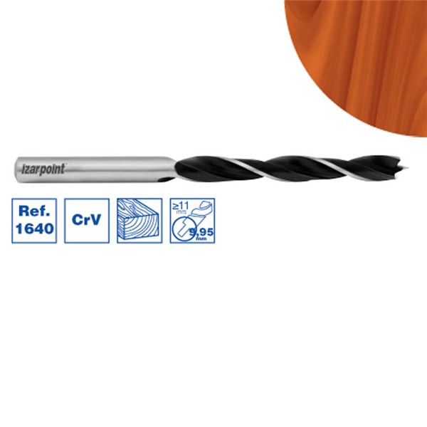 BROCA MADERA PUNTA CENTRAR - 1640 - 12,00 mm