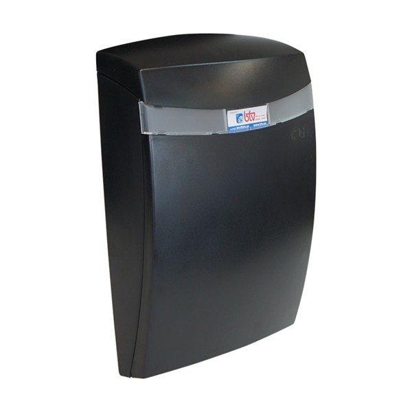 Buz&oacute;n de pl&aacute;stico Mod. Galaxy. Negro. 27x12xh40 cm.