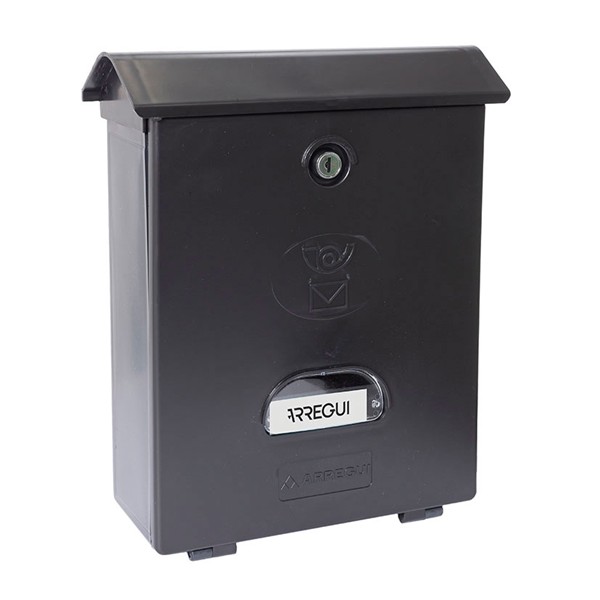 Buz&oacute;n exterior. Pl&aacute;stico. Mod. Clasic. Negro. 270x110x346 mm