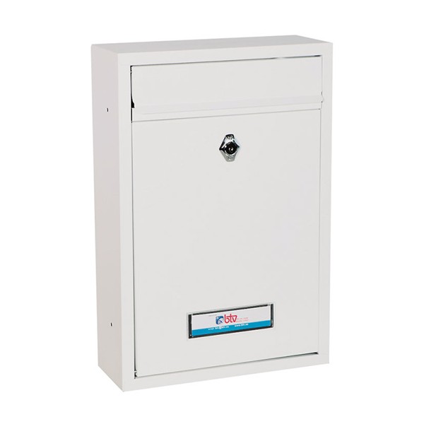 Buzon metalico de exterior. Mod. Bermeo. Blanco.