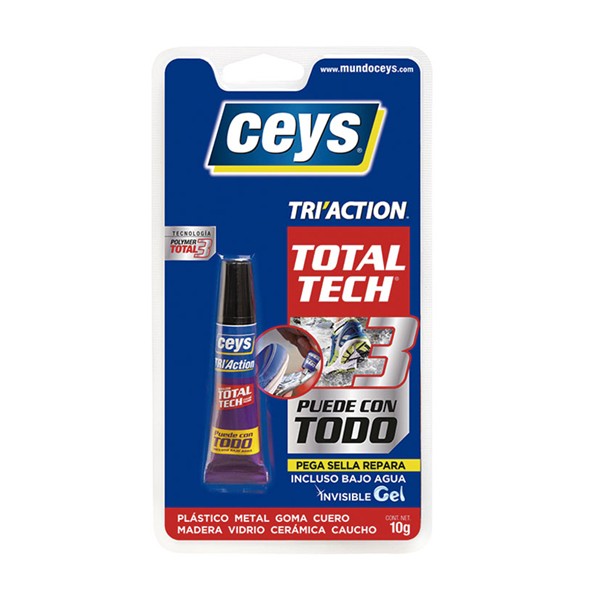 CEYS TRIACTION 10gr TOTAL TECH TRANSLUCIDO