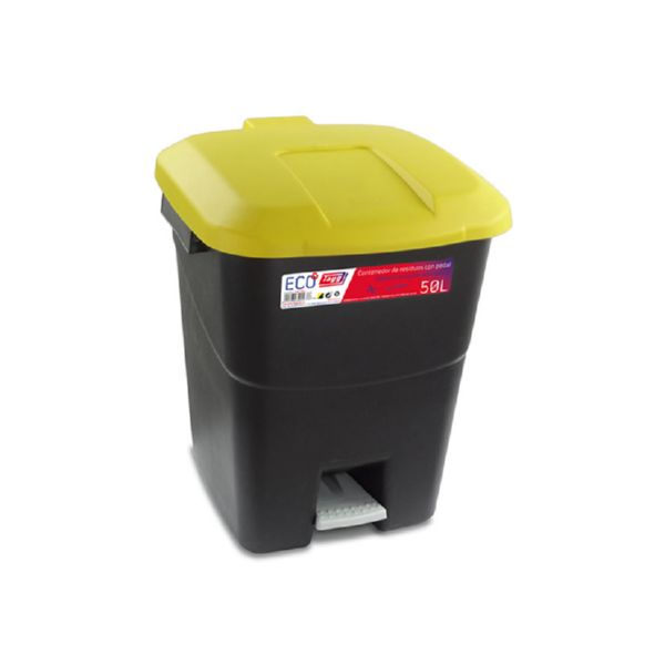 CUBO PEDAL ECOLOGICO AMARILLO 50L