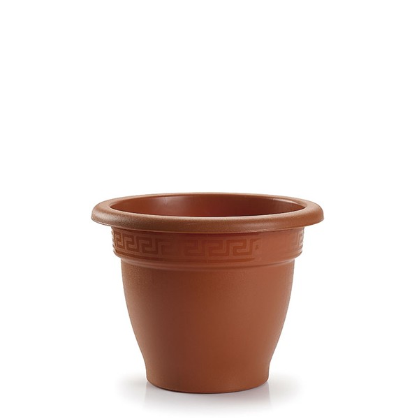MACETA PL&Aacute;STICO &Oslash; 25 CM.TERRACOTA.