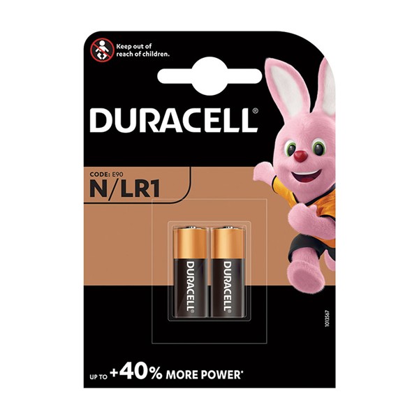 PILA ALCALINA 1,5V "LR1" 2 UNID. DURACELL