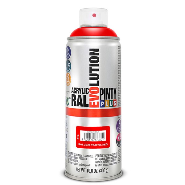 PINTURA SPRAY ACRILICA ROJO BRILL.4