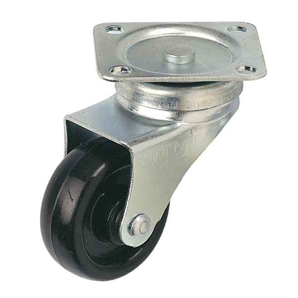 RUEDA POLIP.30 SOP.PLATINA GIRATORI