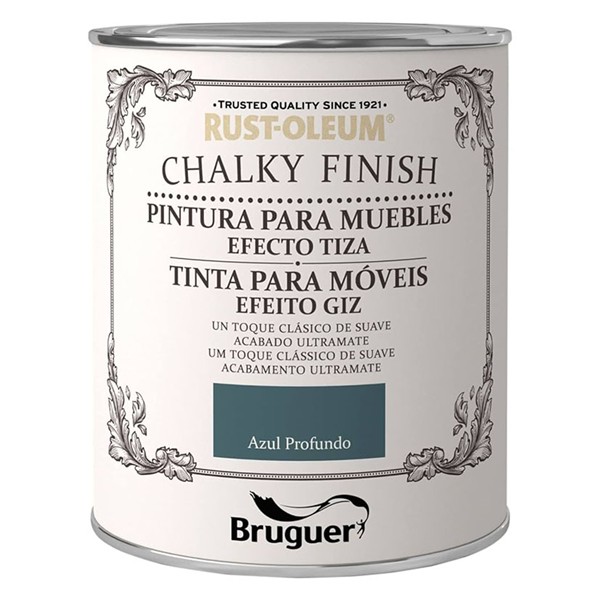 RUSTOL. CHALKY FINISH M. AZUL PROF 750ML