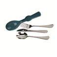 Set cubiertos metal. con estuche